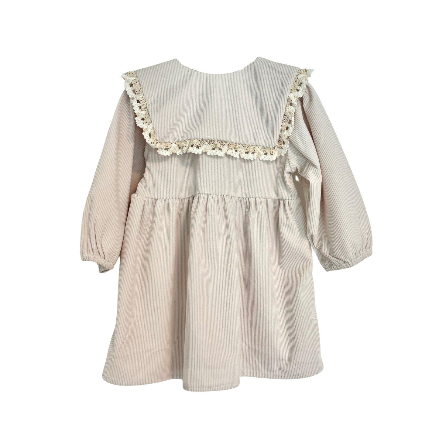 Corduroy collar dress